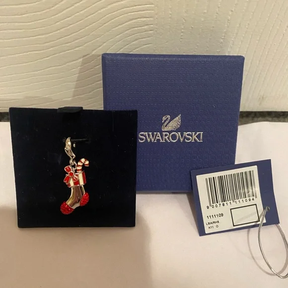 Swarovski Christmas Stocking Charm - Picture 3 of 8